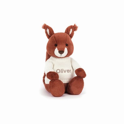 Jellycat Bashful Ardilla with Cream Jumper | ZSYN-38567